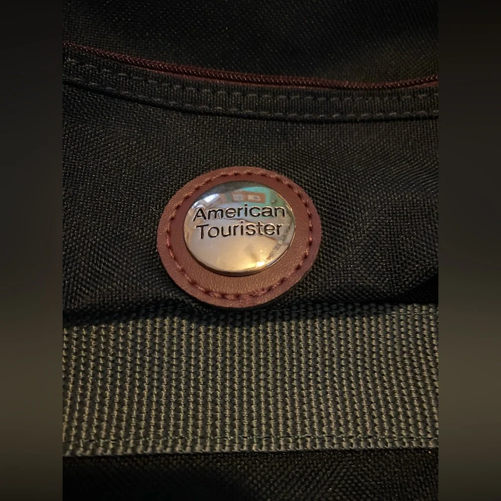 Vintage Dark Green American Tourister Laptop/Business Travel Bag